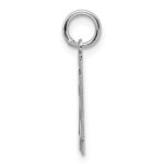 Sterling Silver/Rhodium-plated Polished Number 24 Charm - Image 2