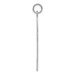 Sterling Silver Rhodium-plated Laser Designed Cross Pendant - Image 2