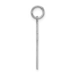 Sterling Silver Rhodium-plated Laser Designed Cross Pendant - Image 2