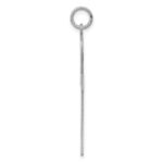 Sterling Silver Rhodium-plated Laser Designed Cross Pendant - Image 2