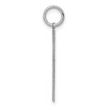 Sterling Silver Rhodium-plated Laser Designed Cross Pendant - Image 2