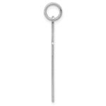Sterling Silver Rhodium-plated Laser Designed Cross Pendant - Image 2