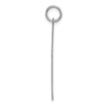 Sterling Silver Rhodium-plated Laser Designed Cross Pendant - Image 2