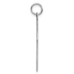 Sterling Silver Rhodium-plated Laser Designed Cross Pendant - Image 2