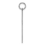 Sterling Silver Rhodium-plated Laser Designed Cross Pendant - Image 2
