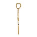 14k Scroll Design Cross Pendant - Image 2