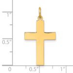 14k Polished Cross Pendant - Image 4