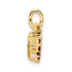 14K Amethyst and Peridot Grapes Pendant - Image 2