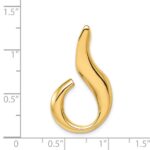 14k Polished Slide Fits up to 6mm Regular/Fancy/Reversible Omega - Image 4