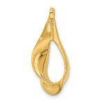 14k Polished Slide Fits up to 3mm Regular/6mm Fancy or Reversible Omega - Image 3