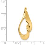 14k Polished Slide Fits up to 3mm Regular/6mm Fancy or Reversible Omega - Image 4