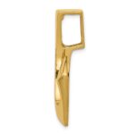 14k Polished Slide Fits up to 8mm Regular/Fancy/Reversible Omega - Image 2