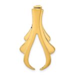 14k Polished Slide Fits up to 6mm Regular/8mm Fancy or Reversible Omega