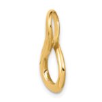 14k Polished Slide Fits up to 3mm Regular/6mm Fancy or Reversible Omega - Image 2
