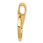 14k Polished Slide Fits up to 2mm Regular/Fancy/Reversible Omega - Image 2