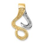 14k Two-Tone Slide Fits up to 10mm Regular/Fancy/Reversible Omega - Image 4