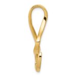 14k Polished Slide Fits up to 10mm Regular/Fancy/Reversible Omega - Image 2