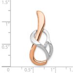 14K Two-tone Slide Fits up to 4mm Regular/6mm Fancy or Reversible Omega - Image 4