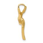 14k Polished Slide Fits up to 2mm Regular/4mm Fancy or Reversible Omega - Image 2