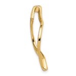 14k Polished Slide Fits up to 8mm Regular/10mm Fancy or Reversible Omega - Image 2