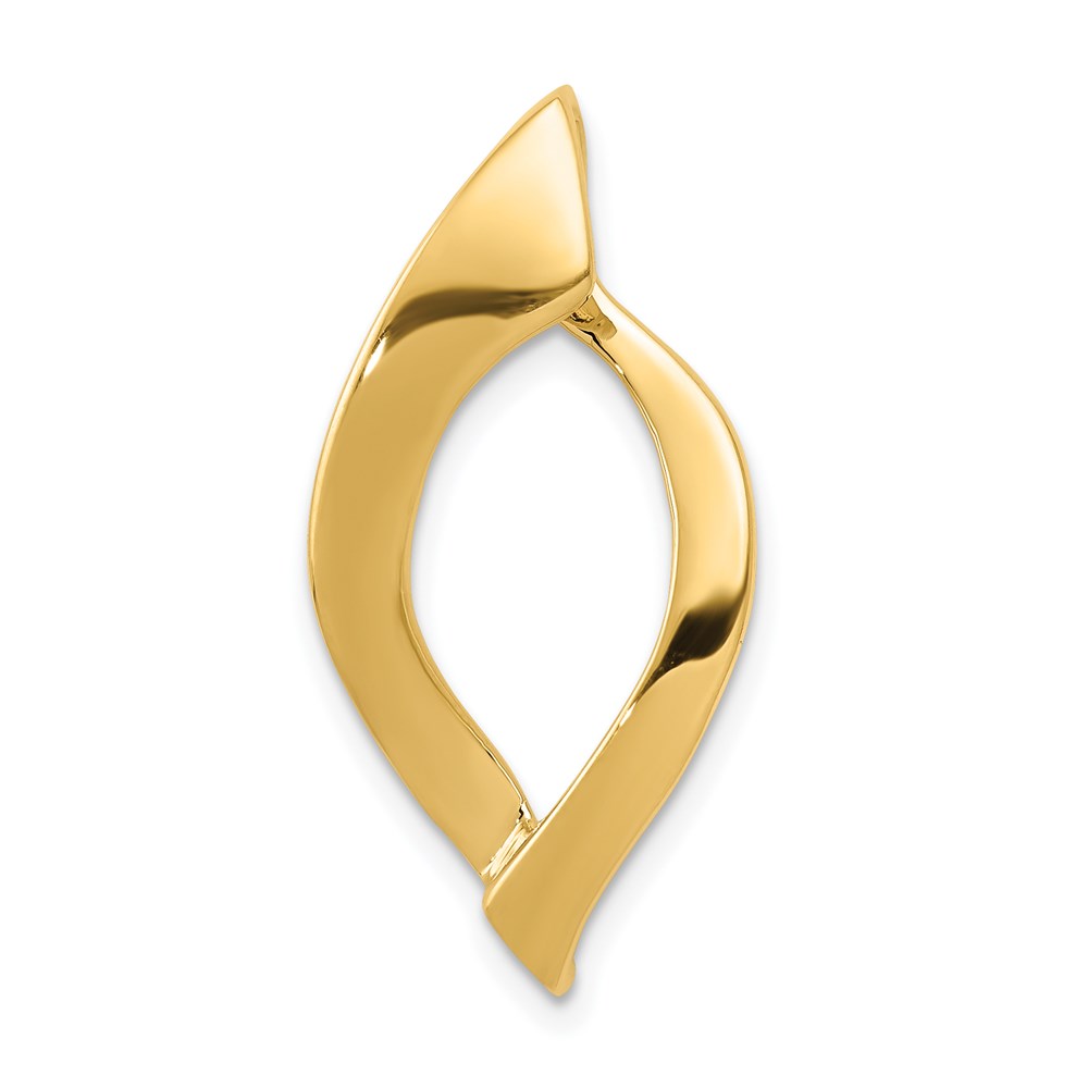 SL532.jpg 14k Polished Slide Fits up to 8mm Regular/10mm Fancy or Reversible Omega - Image 1