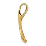 14k Polished Slide Fits up to 8mm Regular/Fancy/Reversible Omega - Image 2