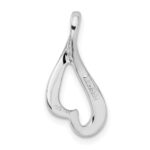 14k White Gold Polished Slide Fits up to 2mm Regular/4mm Fancy or Reversible Omega - Image 3