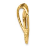 14k Polished Heart Slide Fits up to 4mm Regular/6mm Fancy or Reversible Omega - Image 2