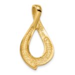 14k Polished Slide Fits up to 2mm Regular/6mm Fancy or Reversible Omega - Image 3