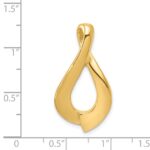 14k Polished Slide Fits up to 2mm Regular/6mm Fancy or Reversible Omega - Image 4