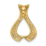 14k Polished Slide Fits up to 2mm Regular/3mm Fancy or Reversible Omega - Image 3