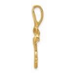 14k Polished Slide Fits up to 2mm Regular/6mm Fancy or Reversible Omega - Image 2