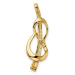 14k Polished Slide Fits up to 2mm Regular/3mm Fancy or Reversible Omega - Image 3