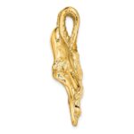 14K Polished and Textured Large Octopus Omega Slide - Image 2