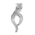 14k White Gold Polished Slide Fits up to 6mm Regular/8mm Fancy or Reversible Omega - Image 4