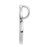 14k White Gold Polished Slide Fits up to 6mm Regular/Fancy/Reversible Omega - Image 2