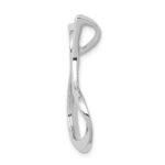 14k White Gold Polished Slide Fits up to 2mm Regular/3mm Fancy or Reversible Omega - Image 2