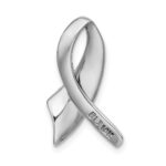 14k White Gold Polished Slide Fits up to 2mm Regular/6mm Fancy or Reversible Omega - Image 4