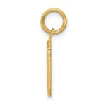 14k Small Polished Number 0 Charm - Image 2