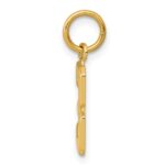 14k Small Polished Number 3 Charm - Image 2