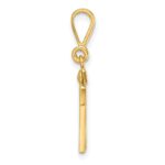 14k Small Polished Number 16 Charm - Image 2