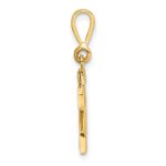 14k Small Polished Number 23 Charm - Image 2