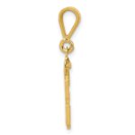 14k Small Polished Number 33 Charm - Image 2
