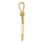 14k Small Polished Number 42 Charm - Image 2