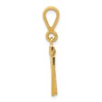 14k Small Polished Number 97 Charm - Image 2