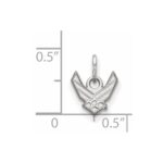 Sterling Silver Rhodium-plated LogoArt U.S. Air Force Extra Small Pendant - Image 2