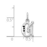 14KW Diamond-cut Letter G Initial Charm - Image 3