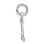 14KW Diamond-cut Letter I Initial Charm - Image 2