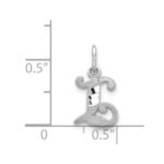 14KW Diamond-cut Letter L Initial Charm - Image 3