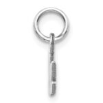14k White Gold Satin NANA Charm - Image 2